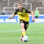 Sonntag 28.09.2025, Saison 2025/26, Regionalliga West, 10. Spieltag im Stadion Rote Erde Dortmund, BVB Borussia Dortmund II - Bonner SC, Nick Cherny BVB II *** Sunday 28 09 2025, Season 2025 26, Regionalliga West, Matchday 10 at Stadion Rote Erde Dortmund, BVB Borussia Dortmund II Bonner SC, Nick Cherny BVB II