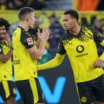 Karim Adeyemi, Nico Schlotterbeck und Felix Nmecha