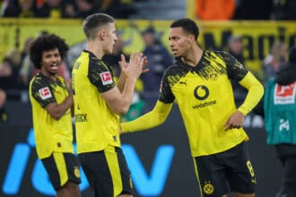 Karim Adeyemi, Nico Schlotterbeck und Felix Nmecha