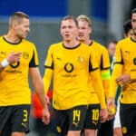 Waldemar Anton, Maximilian Beier, Julian Brandt und Ramy Bensebaini