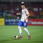 Fussball, Junioren U 17 WM 2025 Vorrunde 03.11.2025 Gruppe A Katar - Italien Samuele Inacio Italien / Borussia Dortmund am Ball *** Football, Juniors U 17 World Cup 2025 Preliminary round 03 11 2025 Group A Qatar Italy Samuele Inacio Italy Borussia Dortmund on the ball