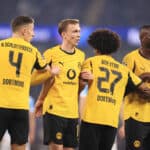 Nico Schlotterbeck, Maximilian Beier, Karim Adeyemi und Serhou Guirassy