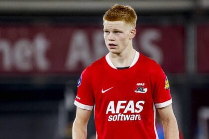 Kees Smit of AZ Alkmaar looks on AZ Alkmaar v PSV Eindhoven, Eredivisie, AZ v PSV, AFAS-Stadium, November 9, 2025, Alkmaar, Netherlands.