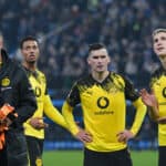 Alexander Meyer, Felix Nmecha, Pascal Groß und Nico Schlotterbeck