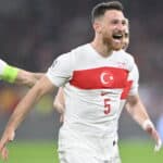 Spain v Turkiye - FIFA World Cup, WM, Weltmeisterschaft, Fussball 2026 Qualifier SEVILLE, SPAIN - NOVEMBER 18: Salih Ozcan of Turkiye celebrates with his teammates after scoring a goal during the FIFA World Cup 2026 qualifier football match between Spain and Turkiye at Estadio de La Cartuja in Seville, Spain on November 18, 2025. Burak Akbulut / Anadolu Sevilla Spain. Editorial use only. Please get in touch for any other usage. PUBLICATIONxNOTxINxTURxUSAxCANxUKxJPNxITAxFRAxAUSxESPxBELxKORxRSAxHKGxNZL Copyright: x2025xAnadoluxBurakxAkbulutx