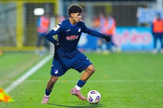 21.11.2025, xydrx, Fuﬂball, 3.Liga, TSG 1899 Hoffenheim II - MSV Duisburg, Saison 2025 2026, Dietmar-Hopp-Stadion: Ayoube Amaimouni-Echghouyab TSG 1899 Hoffenheim II 7 DFB regulations prohibit any use of photographs as image sequences and or quasi-video. Nordrhein-Westfahlen Deutschland *** 21 11 2025, xydrx, Football, 3 Liga, TSG 1899 Hoffenheim II MSV Duisburg, Season 2025 2026, Dietmar Hopp Stadion Ayoube Amaimouni Echghouyab TSG 1899 Hoffenheim II 7 DFB regulations prohibit any use of photographs as image sequences and or quasi video Nordrhein Westfahlen Germany