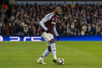 Aston Villa FC v Club Brugge KV Aston Villa FC defender Axel Disasi 3 during the Aston Villa FC v Club Brugge KV UEFA Champions League Round of 16, 2nd Leg match at Villa Park, Birmingham, England, United Kingdom on 12 March 2025 Credit: Alex Young/Every Second Media Editorial use only. All images are copyright Every Second Media Limited. No images may be reproduced without prior permission. Copyright: xIMAGO/EveryxSecondxMediax ESM-1370-0135 AlexxYoungx/xEveryxSecondxMediax
