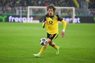 02.12.2025, Fussball, DFB-Pokal, Achtelfinale, Borussia Dortmund - Bayer Leverkusen, Fabio Silva Borussia Dortmund xRHR-FOTO/TKx *** 02 12 2025, Football, DFB Cup, Round of 16, Borussia Dortmund Bayer Leverkusen, Fabio Silva Borussia Dortmund xRHR PHOTO TKx Copyright: RHR-FOTOx RHR-FOTO/TK
