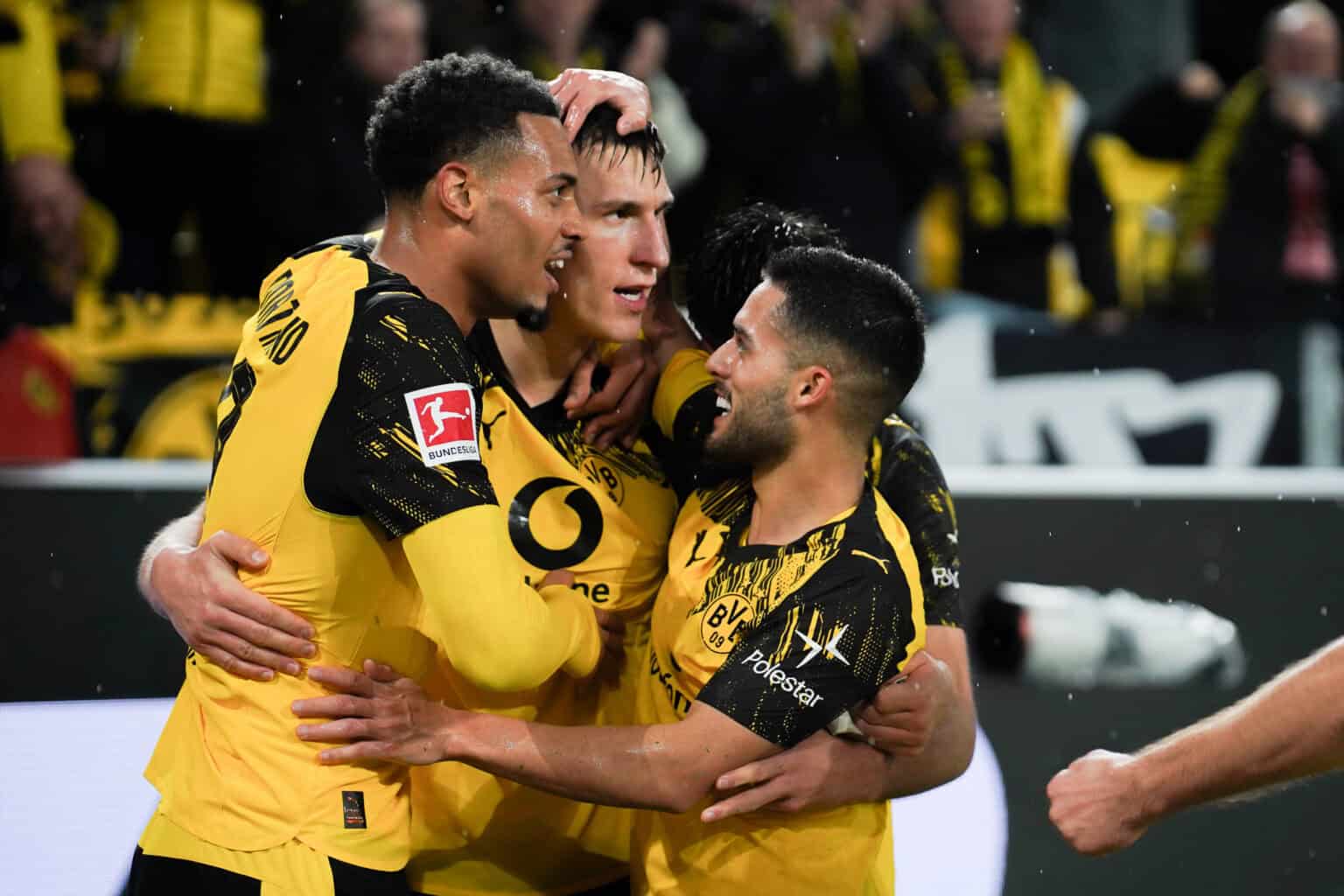 Felix Nmecha, Nico Schlotterbeck und Yan Couto