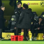 Dortmund, Signal Iduna Park, 19.12.25, GER, Herren, 1. Bundesliga, Saison 2025 - 2026, Borussia Dortmund - Borussia Moenchengladbach, Niko Kovac Cheftrainer Borussia Dortmund, Sebastian Kehl Sportdirektor Borussia Dortmund und Karim Adeyemi Borussia Dortmund / DFB / DFL REGULATIONS PROHIBIT ANY USE OF PHOTOGRAPHS AS IMAGE SEQUENCES AND/OR QUASI-VIDEO. *** Dortmund, Signal Iduna Park, 19 12 25, GER, Men, 1 Bundesliga, Season 2025 2026, Borussia Dortmund Borussia Moenchengladbach, Niko Kovac Head Coach Borussia Dortmund , Sebastian Kehl Sports Director Borussia Dortmund and Karim Adeyemi Borussia Dortmund DFB DFL REGULATIONS PROHIBIT ANY USE OF PHOTOGRAPHS AS IMAGE SEQUENCES AND OR QUASI VIDEO Copyright: JoachimxBywaletz/xJB-Sportfoto