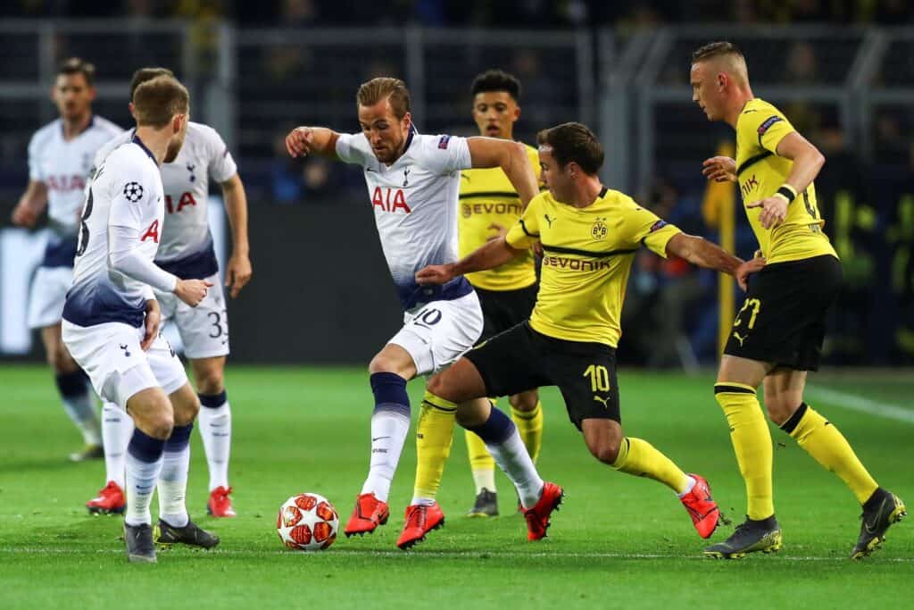 Mario Götze und Harry Kane