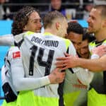 Fabio Silva, Maximilian Beier, Felix Nmecha, Marcel Sabitzer und Waldemar Anton