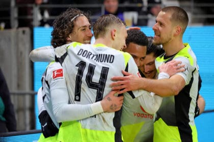 Fabio Silva, Maximilian Beier, Felix Nmecha, Marcel Sabitzer und Waldemar Anton