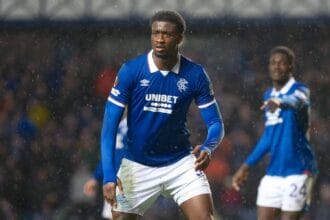 UK: Rangers v Ludogorets Razgrad, UEFA Europa League at Ibrox Stadium, Glasgow, Scotland on 22 January 2026: Pictured: Emmanuel Fernandez Rangers Glasgow Ibrox Stadium Scotland Copyright: xAlexxToddx