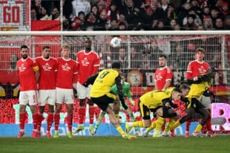 Felix Nmecha Freistoß Standard Union Berlin