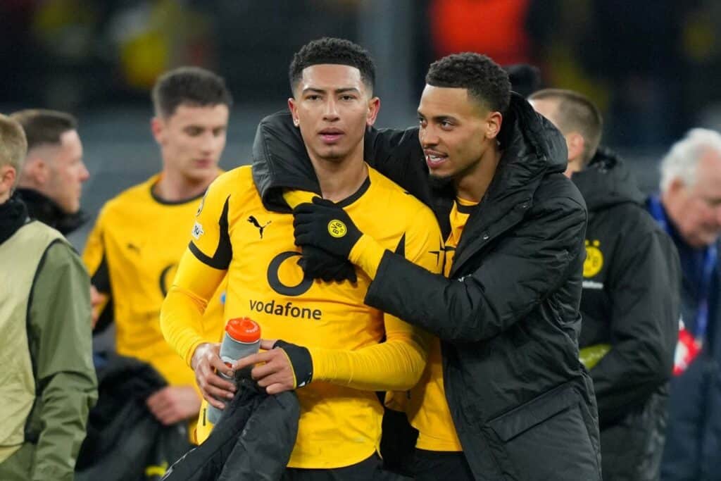 Jobe Bellingham und Felix Nmecha