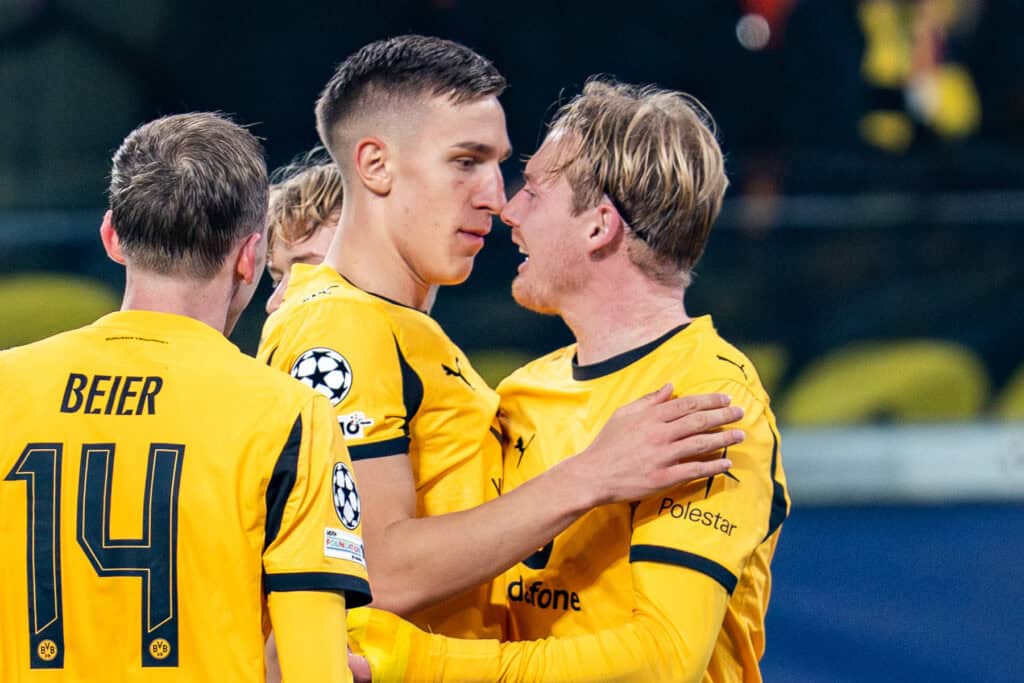 Maximilian Beier, Julian Brandt und Nico Schlotterbeck