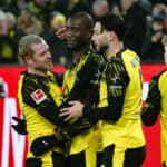 Tor zum 1:0 durch Serhou Guirassy (Borussia Dortmund, 9) Jubel Freude Emotionen Torjubel Julian Ryerson
