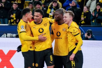 Jobe Bellingham, Felix Nmecha, Serhou Guirassy und Maximilian Beier