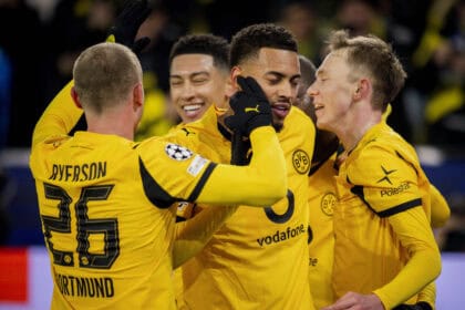 Julian Ryerson, Jobe Bellingham, Felix Nmecha und Maximilian Beier