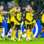 Waldemar Anton, Daniel Svensson, Niklas Süle, Julian Brandt, Felix Nmecha, Jobe Bellingham, Serhou Guirassy und Maximilian Beier