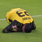 28.02.2026, xblx, Fussball 1.Bundesliga, Borussia Dortmund - FC Bayern Muenchen v.l. Emre Can Borussia Dortmund, verletzt, Verletzung, DFL/DFB REGULATIONS PROHIBIT ANY USE OF PHOTOGRAPHS as IMAGE SEQUENCES and/or QUASI-VIDEO Dortmund *** 28 02 2026, xblx, Football 1 Bundesliga, Borussia Dortmund FC Bayern Muenchen v l Emre Can Borussia Dortmund , injured, injury, DFL DFB REGULATIONS PROHIBIT ANY USE OF PHOTOGRAPHS as IMAGE SEQUENCES and or QUASI VIDEO Dortmund