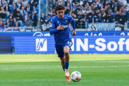 Deutschland: Karlsruher SC vs Dynamo Dresden, 25. Spieltag, 2. Bundesliga, BBBank Wildpark Karlsruhe: Louey Ben Farhat, Karlsruher SC, 19 Karlsruhe BBBank Wildpark Baden-W¸rttemberg Deutschland *** Germany Karlsruher SC vs Dynamo Dresden, Matchday 25, 2 Bundesliga, BBBank Wildpark Karlsruhe Louey Ben Farhat, Karlsruher SC, 19 Karlsruhe BBBank Wildpark Baden W¸rttemberg Germany Copyright: xBenedictxChristx