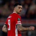 Troy Parrott of AZ Alkmaar looks on AZ Alkmaar v AC Sparta Praha, UEFA Conference League 2025/26 Round of 16 First Leg, AZ Alkmaar v AC Sparta Praha, AZ Stadion, March 12, 2026, Alkmaar, Netherlands.