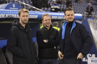 Simon Rolfes, Kim Falkenberg und Claus Costa