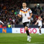 9 Nicolo Tresoldi Deutschland U21, U 21 bejubelt seinen Treffer zum 2:0. Fuﬂball I Junioren I U21-EM-Qualifikation I Saison 2025-2026 I 8. Spieltag I Deutschland U21 - Nordirland U21 I 27.03.2026 I Eintracht-Stadion *** 9 Nicolo Tresoldi Germany U21 celebrates his goal to make it 2 0 Football I Juniors I U21 European Championship Qualification I Season 2025 2026 I Matchday 8 I Germany U21 Northern Ireland U21 I 27 03 2026 I Eintracht Stadium