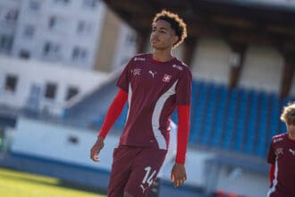 SLOVAKIA: International European Qualifier U17, U 17 Switzerland - San Marino, Spisska Nova Ves Stadium, Slovakia: Ifeanyichukwu Onwuzulike *** SLOVAKIA International European Qualifier U17, Switzerland San Marino, Spisska Nova Ves Stadium, Slovakia Ifeanyichukwu Onwuzulike Copyright: xTomasxCiconx