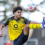 01.03.2026, xKWIx, Fuﬂball, Regionalliga West, Borussia Dortmund II - SC Rot-Weiﬂ Oberhausen, Stadion Rote Erde: Mathis Albert Borussia Dortmund 2 29 Photo: xKamilxWilkowskixPressefotoKochx NRW Deutschland *** 01 03 2026, xKWIx, Football, Regionalliga West, Borussia Dortmund II SC Rot Weiﬂ Oberhausen, Stadion Rote Erde Mathis Albert Borussia Dortmund 2 29 Photo xKamilxWilkowskixPressefotoKochx NRW Germany