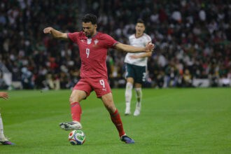 Mexico v Portugal - International Friendly, L‰nderspiel, Nationalmannschaft Match Goncalo Ramos 9 of Portugal runs whit the ball during the International friendly Match between Mexico and Portugal, at Banorte Stadium. on March 28, 2026 in Mexico City, mexico. Photo by Ian Robles/ Eyepix Group Copyright: xIanxRobles/xEyepixxGroupx EL_28032026_179480JPEG