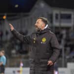 Daniel Rios Borussia Dortmund II U23, Trainer, Headcoach, Coach Sportfreunde Siegen - Borussia Dortmund U23 08.04.2026 Fussball, Regionalliga West, 19. Spieltag, GER, Siegen, Leimbachstadion *** Daniel Rios Borussia Dortmund II U23, Trainer, Headcoach, Coach Sportfreunde Siegen Borussia Dortmund U23 08 04 2026 Soccer, Regionalliga West, Matchday 19, GER, Siegen, Leimbachstadion Copyright: MarcoxBader