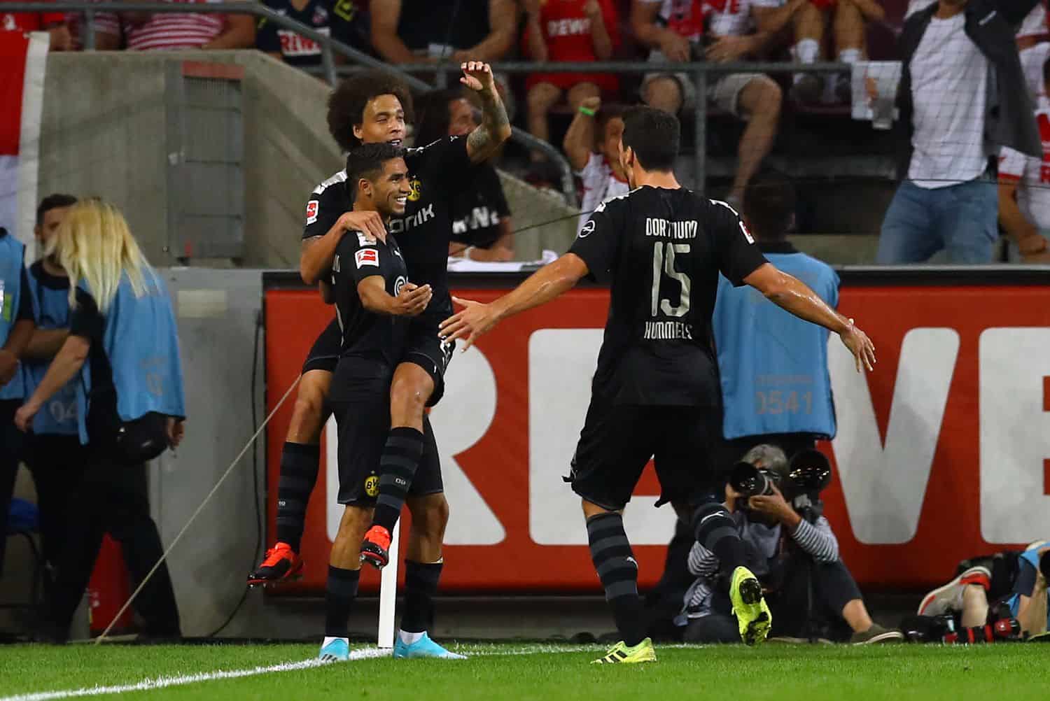 Mats Hummels, Achraf Hakimi und Axel Witsel