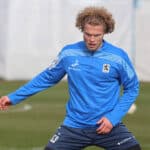 4 Jesper Verlaat, Portraet, Portrait, Fussball / 3. Liga / TSV 1860 Muenchen / Training / 18.02.2026 / FOTO: Mladen Lackovic *** 4 Jesper Verlaat, Portraet, Portrait, Football 3 Liga TSV 1860 Muenchen Training 18 02 2026 PHOTO Mladen Lackovic