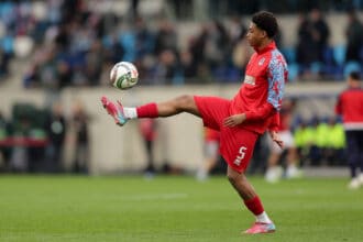 Enzo Duarte Luxemburg 5 Freisteller, Einzelbild, Aktion, Ganzkˆrper / Fussball, UEFA Nations League 2025/26, Saison 2021-2022, Play-Odd, Gruppe C-D / 31.03.2026 / Luxemburg - Malta Luxembourg vs Malta / Stade de Luxembourg, Luxemburg / *** Enzo Duarte Luxembourg 5 cropped, single image, action, full body football, UEFA Nations League 2025 26, season 2021 2022, Play Odd, Group C D 31 03 2026 Luxembourg Malta Luxembourg vs Malta Stade de Luxembourg, Luxembourg PUBLICATIONxNOTxINxLUX