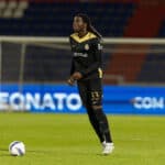 Bastien Meupiyou seen during Liga Portugal game between teams of FC Alverca and FC Arouca at Estadio Jose Alvalade Luis Loureiro/Ball Raw Images PT Alverca Complexo desportivo FC Alverca Portugal Copyright: xLuisxLoureirox LLOU0452