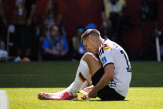 Germany v Cote D Ivoire - FIFA World Cup, WM, Weltmeisterschaft, Fussball 2026 Toronto, Canada - June 20: Nico Schlotterbeck of Germany lies injured on the pitch during the FIFA World Cup 2026 Group E match between Germany and Cote D Ivoire at Toronto Stadium on June 20, 2026 in Toronto, Canada. Photo by John Jacques/Latin Images Toronto Toronto Stadium Ontario Canada Copyright: xLatinxSportxImagesx
