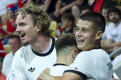 Nick Woltemade, Brajan Gruda und Nicolo Tresoldi
