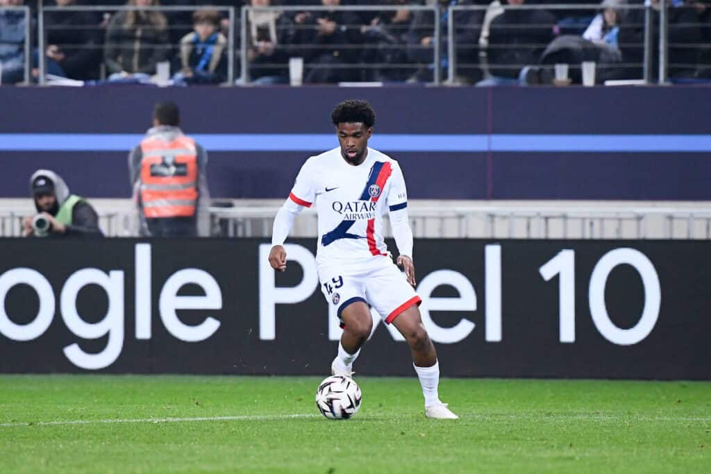 Paris FC v Paris Saint-Germain - Ligue 1 McDonald s 2025/2026 49 Ibrahim MBAYE psg during the Ligue 1 McDonald s match between Paris FC and Paris SG at Stade Jean Bouin on May 17, 2026 in Paris, France. Paris France PUBLICATIONxINxGERxAUTxSUIxONLY Copyright: xFEPx 776348394