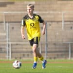 Mˆnchengladbach, Deutschland 15. April 2026: Regionalliga West - 2025/2026 - Borussia Mˆnchengladbach U23 gegen Borussia Dortmund U23 Im Bild: Danylo Krevsun BVB II Grenzlandstadion Nordrhein Westfalen *** Mˆnchengladbach, Germany 15 April 2026 Regionalliga West 2025 2026 Borussia Mˆnchengladbach U23 vs Borussia Dortmund U23 In the picture Danylo Krevsun BVB II Grenzlandstadion Nordrhein Westfalen Copyright: xFotostandx/xVanxderxVeldenx