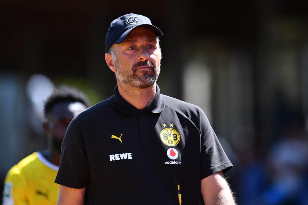 VfL Bochum U21, U 21 - Borussia Dortmund U23 ** NUR F‹R REDAKTIONELLE ZWECKE ** EDITORIAL USE ONLY **Fuflball Regionalliga West 1. SPIELTAG: VfL Bochum U21 - Borussia Dortmund U23 am 01.08.2026 in der Mondpalast-Arena in Herne Daniel Rios ( Trainer Borussia Dortmund U23 ) Deutschland Nordrhein Westfalen Herne Copyright: ThorstenxTillmann *** VfL Bochum U21 vs. Borussia Dortmund U23 ** FOR EDITORIAL PURPOSES ONLY ** EDITORIAL USE ONLY ** p Soccer Regionalliga West 1 Matchday VfL Bochum U21 vs. Borussia Dortmund U23 on August 1, 2026, at the Mondpalast Arena in Herne Daniel Rios, Coach of Borussia Dortmund U23, Germany, North Rhine-Westphalia, Herne Copyright ThorstenxTillmann Copyright: ThorstenxTillmann doc86yy6i1n67ok13ldei4 ,EDITORIAL USE ONLY