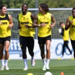 Marcel Sabitzer, Serhou Guirassy, Fabio Silva und Justin Lerma