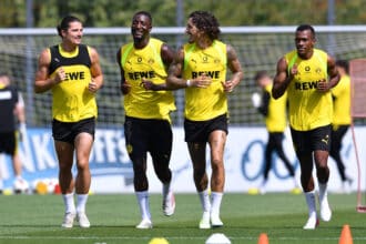 Marcel Sabitzer, Serhou Guirassy, Fabio Silva und Justin Lerma