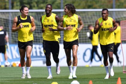 Marcel Sabitzer, Serhou Guirassy, Fabio Silva und Justin Lerma