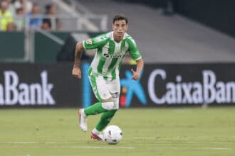 Real Betis Balompie v AFC Bournemouth - Pre-Season Friendly Valentin Gomez of Real Betis runs with the ball during the Pre-Season Friendly match between Real Betis and AFC Bournemouth at La Cartuja Stadium in Seville, Spain, on August 8, 2026. Seville Spain PUBLICATIONxNOTxINxFRA Copyright: xJosexLuisxContrerasx originalFilename:joseluiscontreras-realbeti260808_nptk5.jpg