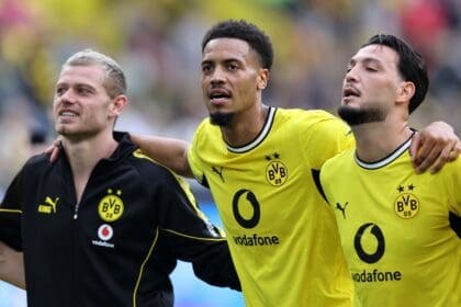 Julian Ryerson, Felix Nmecha und Ramy Bensebaini