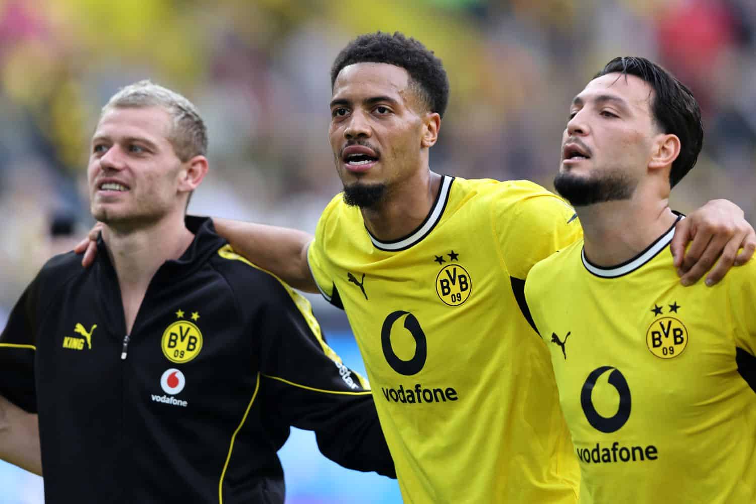 Julian Ryerson, Felix Nmecha und Ramy Bensebaini