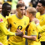 Serhou Guirassy, Nico Schlotterbeck und Daniel Svensson